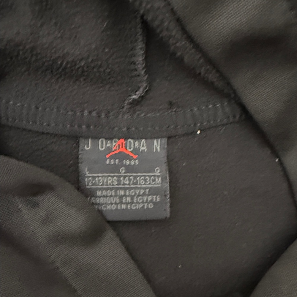 Jordan Dri-FIT Black Hoodie with White Jumpman - Picture 5 of 5